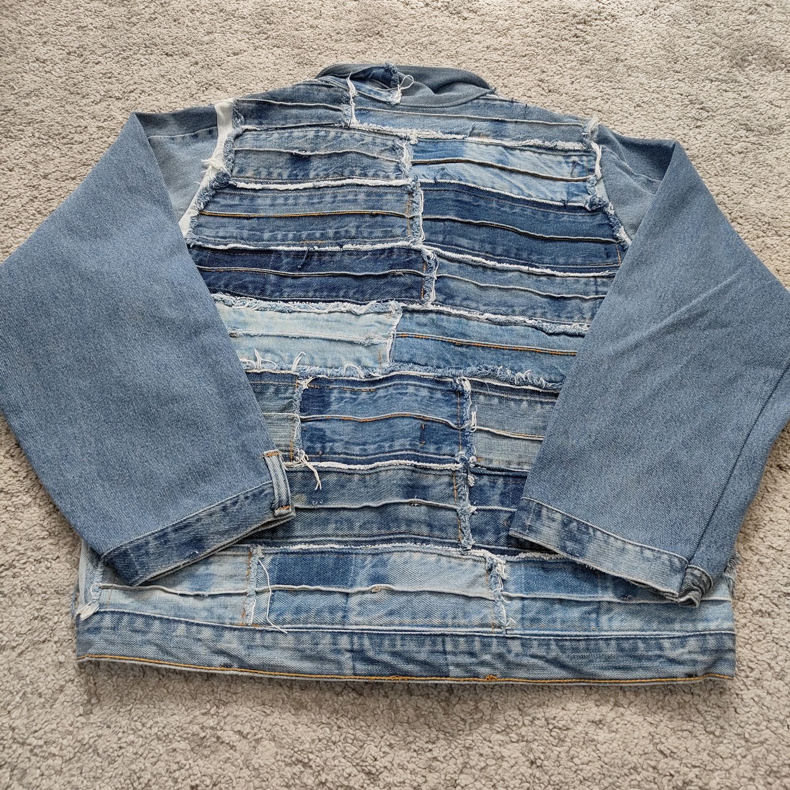 Remake リメイクデニムジャケット ハンドメイド ワンオフ 再構築 