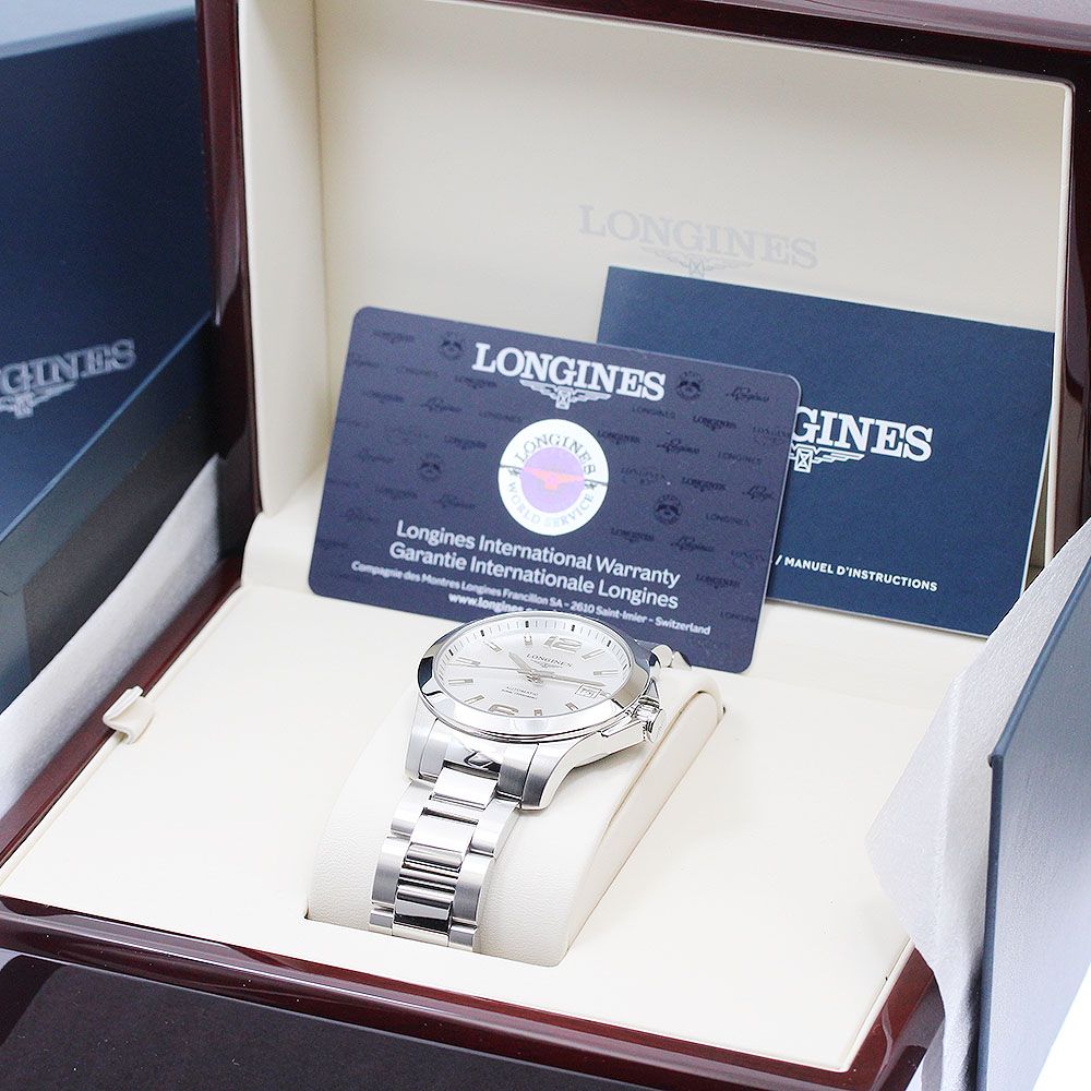 ロンジン LONGINES L3.776.4 コンクエスト デイト 自動巻き メンズ 箱