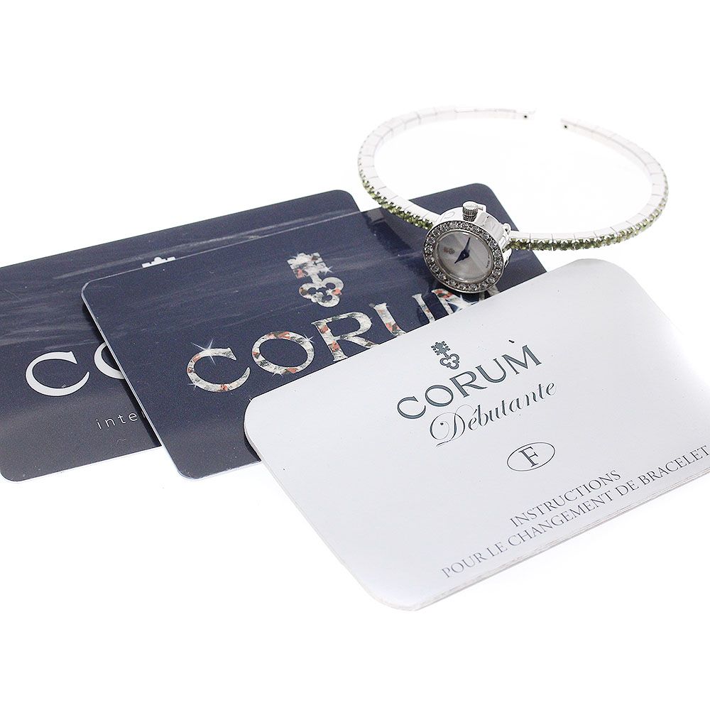 コルム CORUM 137.501.47 デビュタント ダイヤベゼル クォーツ レディース 保証書付き_951988 CORUM - コルム CORUM 137.501.47 デビュタント ダイヤベゼル クォーツ