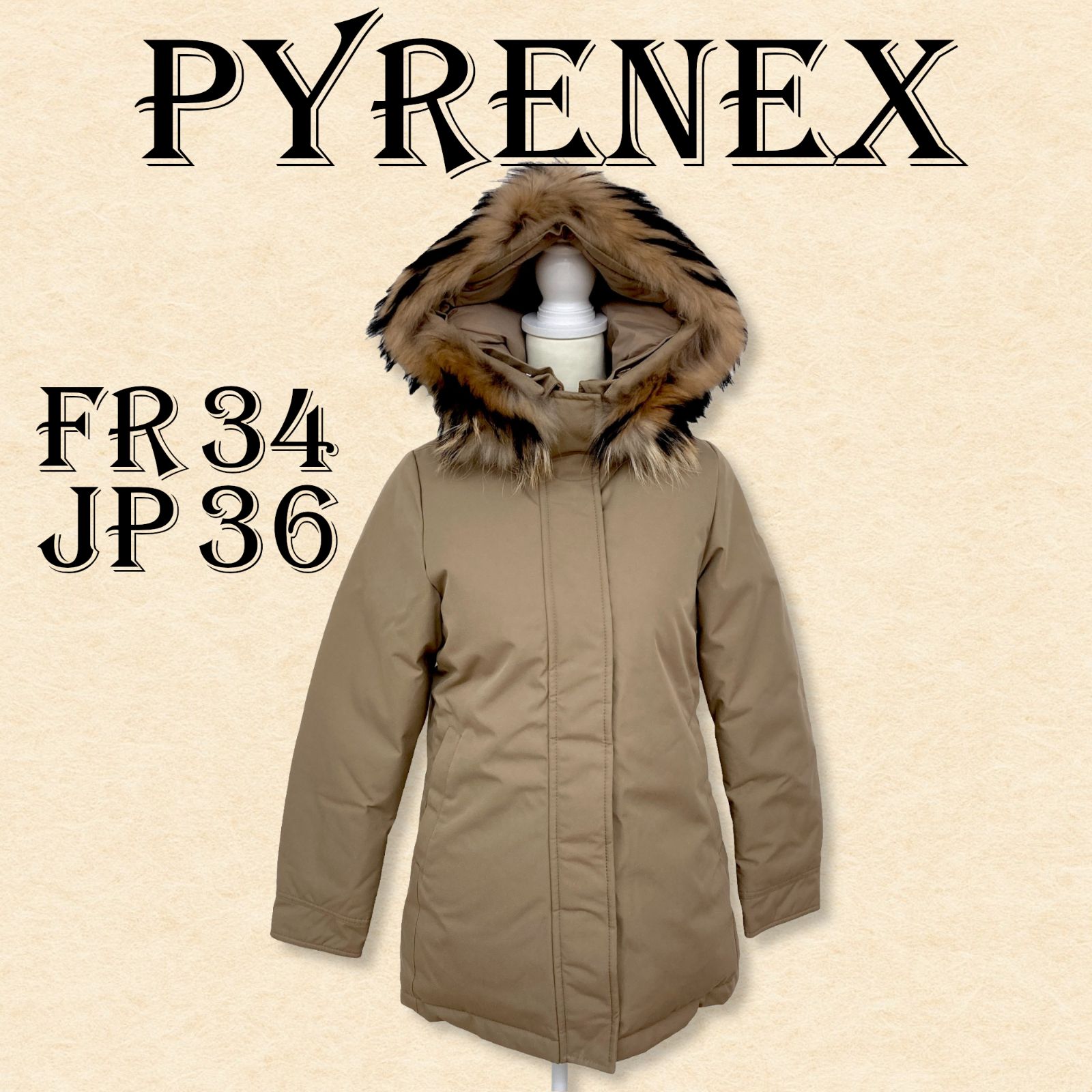 PYRENEX ピレネックス アウター ジャンパー フード付き ファー 