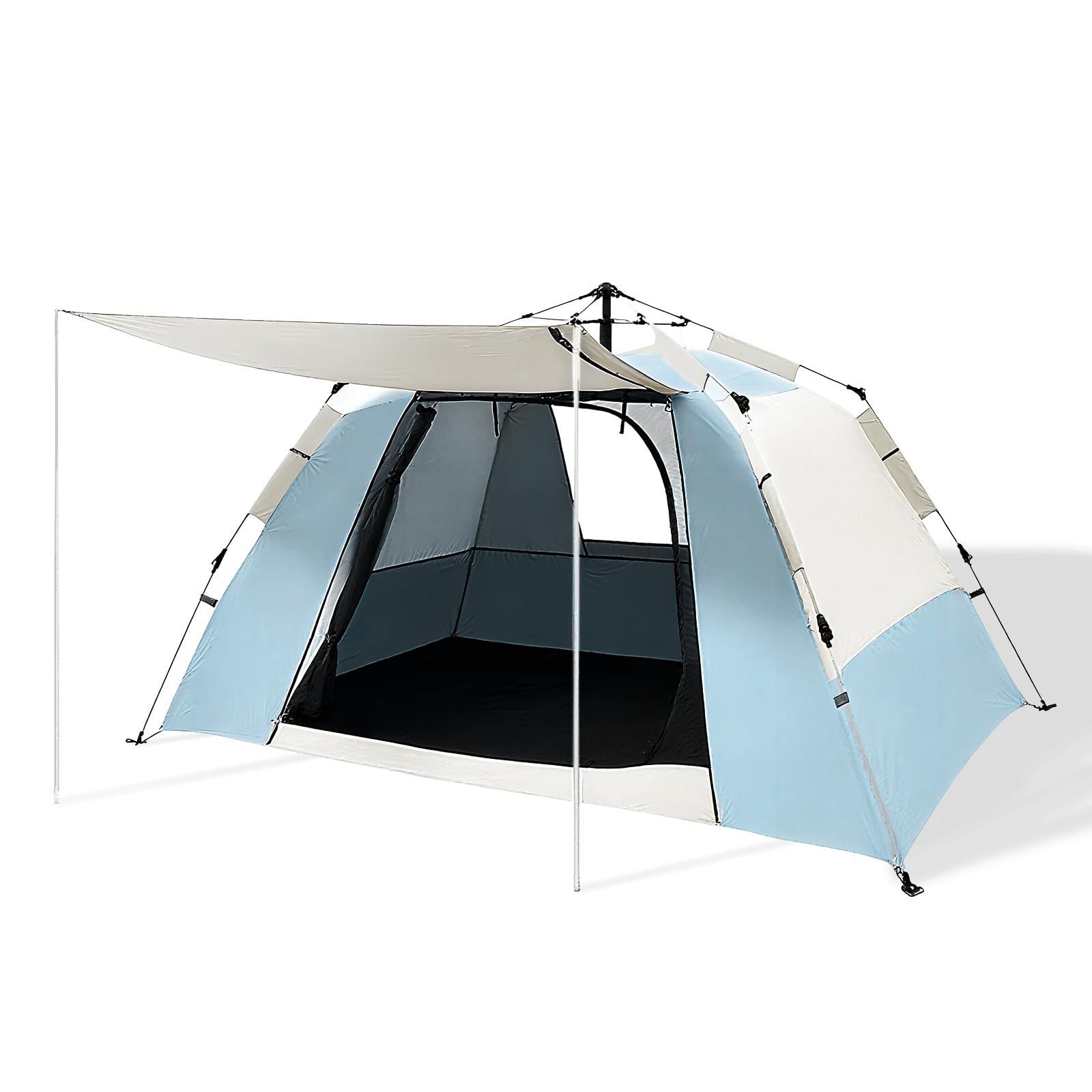 ワンタッチテント2〜4名 Amazon.co.jp: LUCK テント ワンタッチ 200x180(320)x135 アクティブ