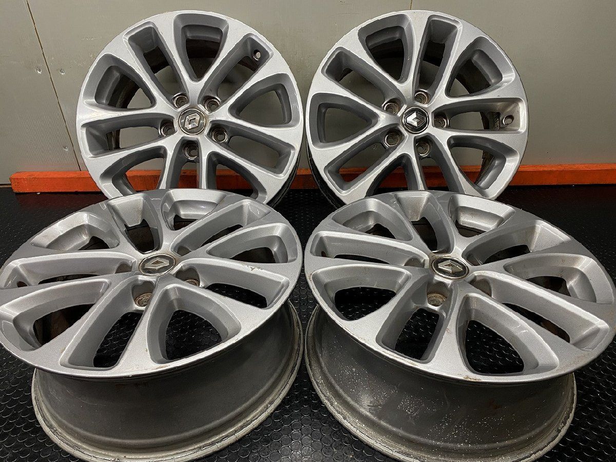 Renault MEGANE GT ルノー メガーヌGT 純正ホイール 17インチ 4本 7J5HPCD114.3+43　(SHJ027)paypay決済可能 Renault MEGANE GT ルノー メガーヌGT 純正ホイール 17インチ 4本