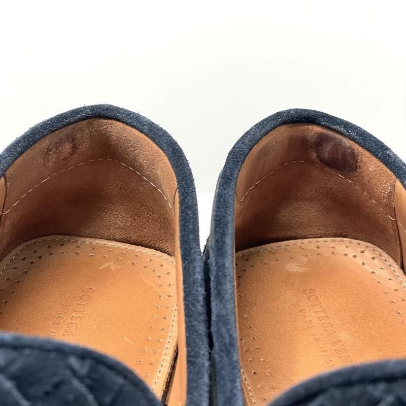 中古】BOTTEGA VENETA イントレチャート スエードドライビングシューズ
