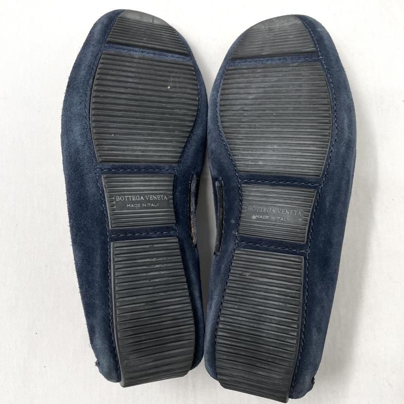 中古】BOTTEGA VENETA イントレチャート スエードドライビングシューズ
