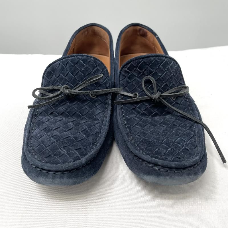 中古】BOTTEGA VENETA イントレチャート スエードドライビングシューズ