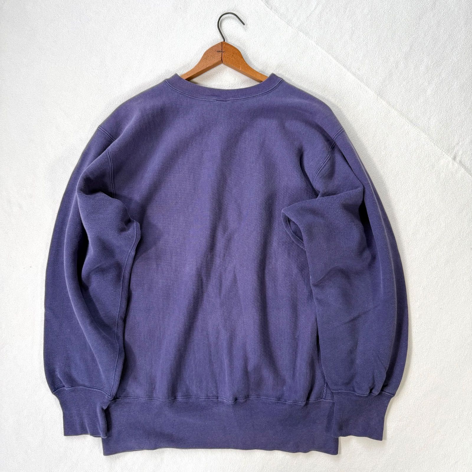 美品・XL・ナス紺ネイビー】90s チャンピオン リバースウィーブ 
