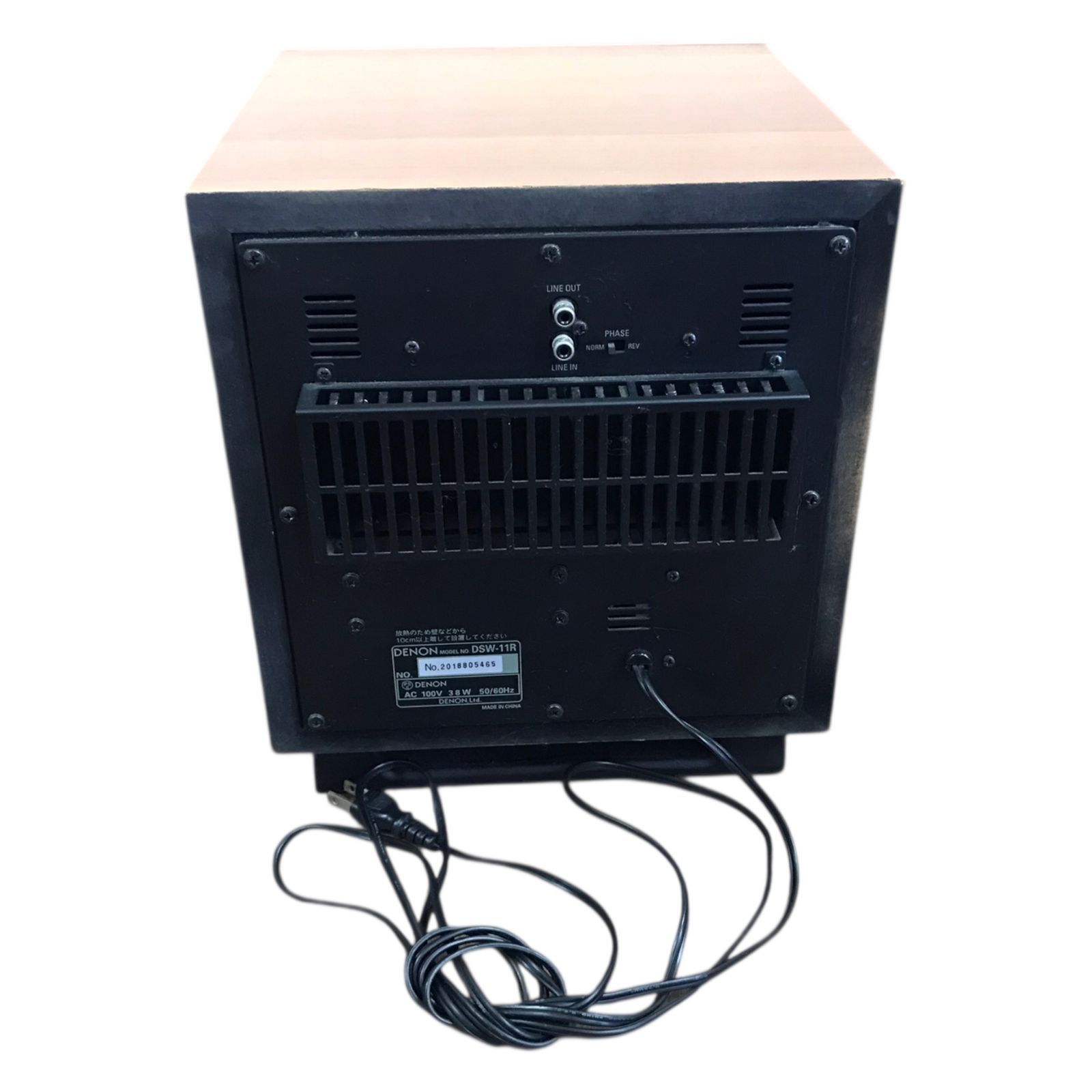 【美品】DENON デノン サブウーファー DSW-11R DENON・デノン・DSW-11R・サブウーファー・アンプ内蔵 - メルカリ