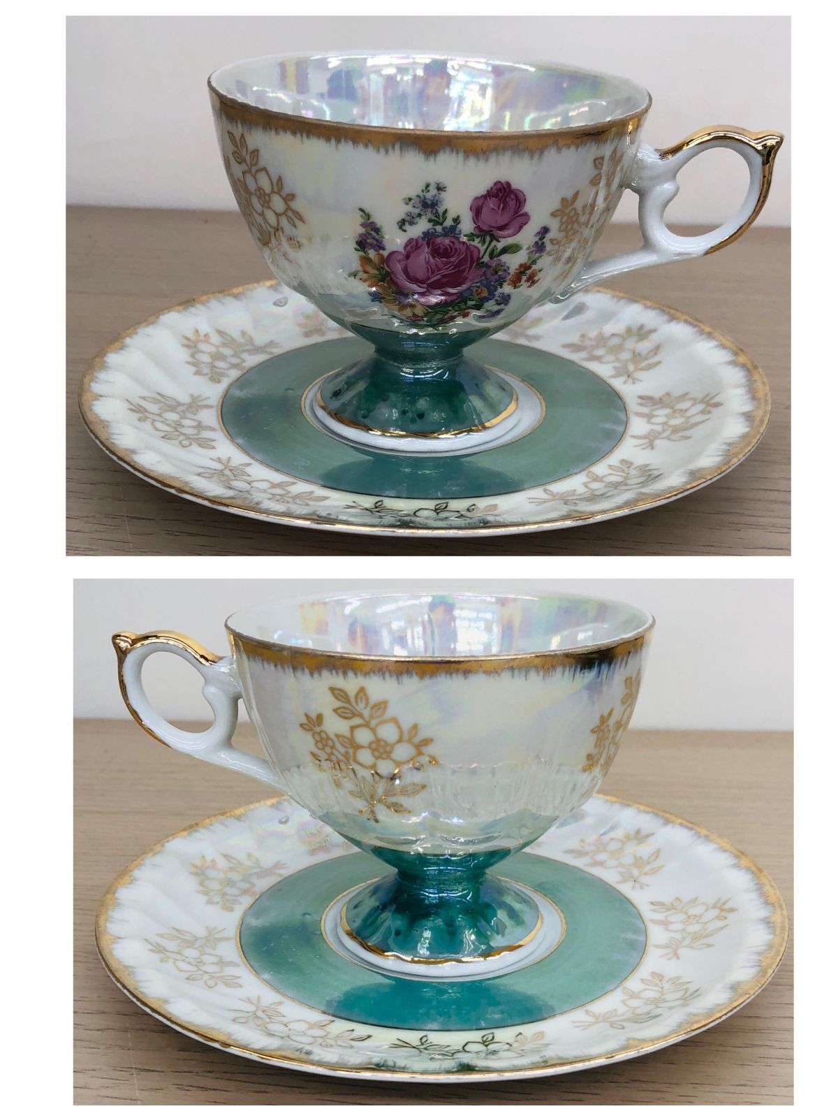 中古品・現状品】T.K Lovely pearl アンティーク ティーポットセット14