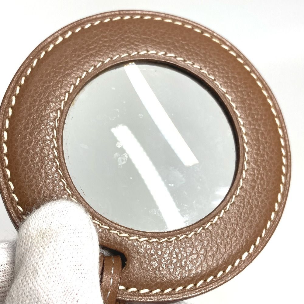 HERMES エルメス ネックレス ルーペ ネックレス レザー ブラウン