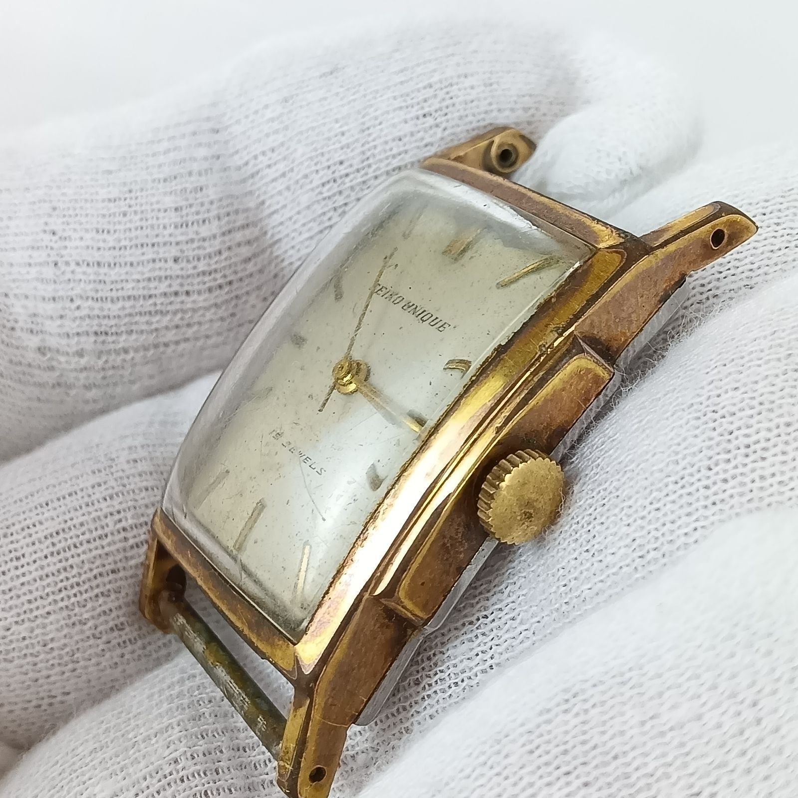 SEIKO UNIQUE 手巻き アンティーク 50年代 セイコー アンティーク 手 