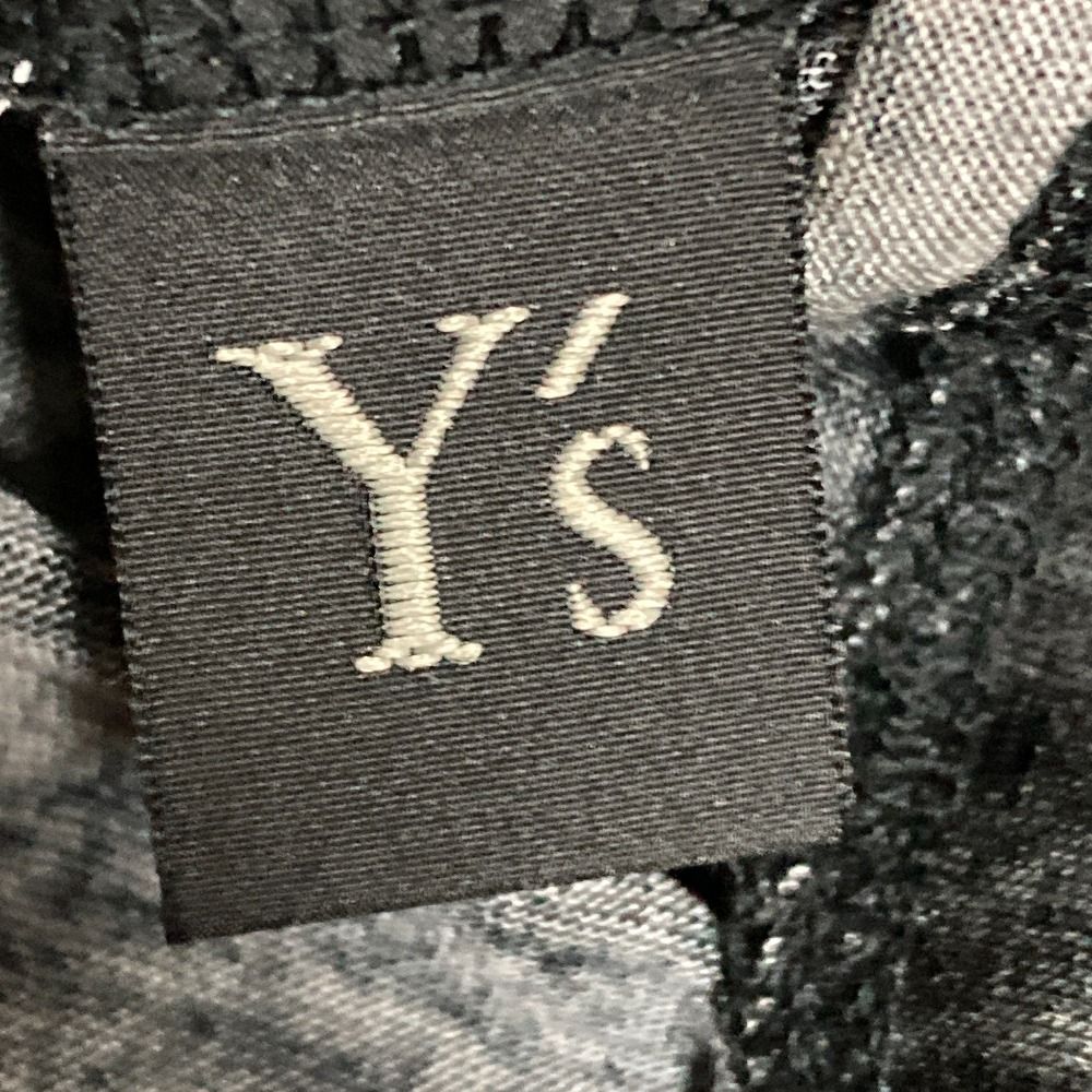 美品 24SS Y's ヨウジヤマモト エスニックフラワーTシャツ YS-T45-266 サイズ2 ブラック ブルー レディース 古着 中古 USED メルカリ