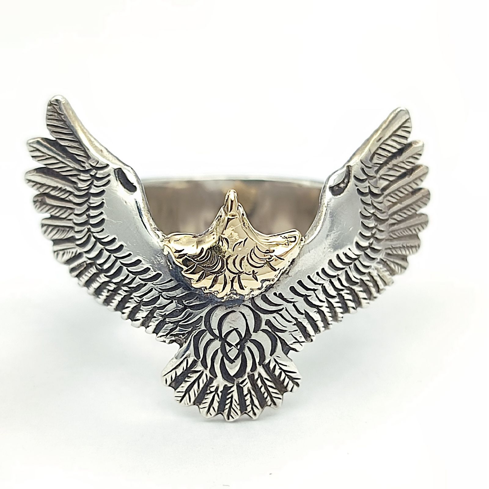 美品】ARIZONA FREEDOM アリゾナフリーダム 頭金イーグルリング SILVER 