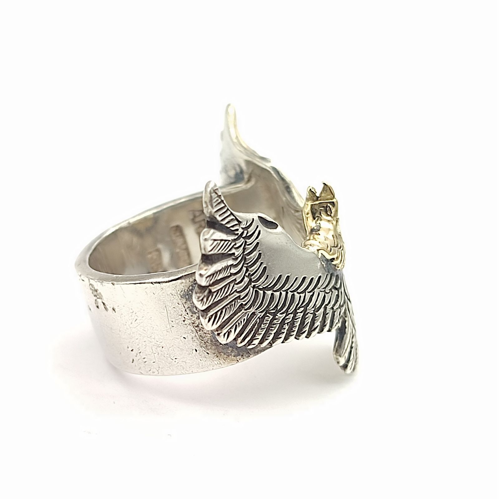 美品】ARIZONA FREEDOM アリゾナフリーダム 頭金イーグルリング SILVER 