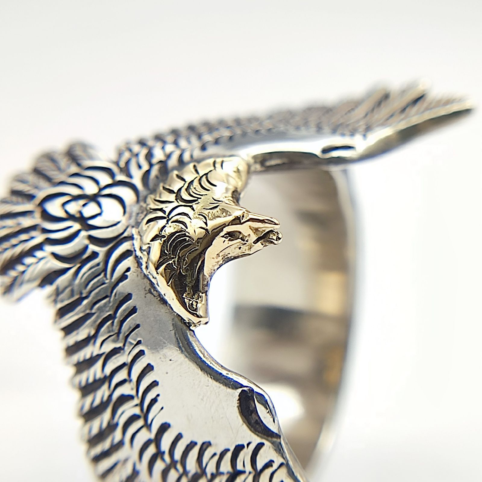 美品】ARIZONA FREEDOM アリゾナフリーダム 頭金イーグルリング SILVER 