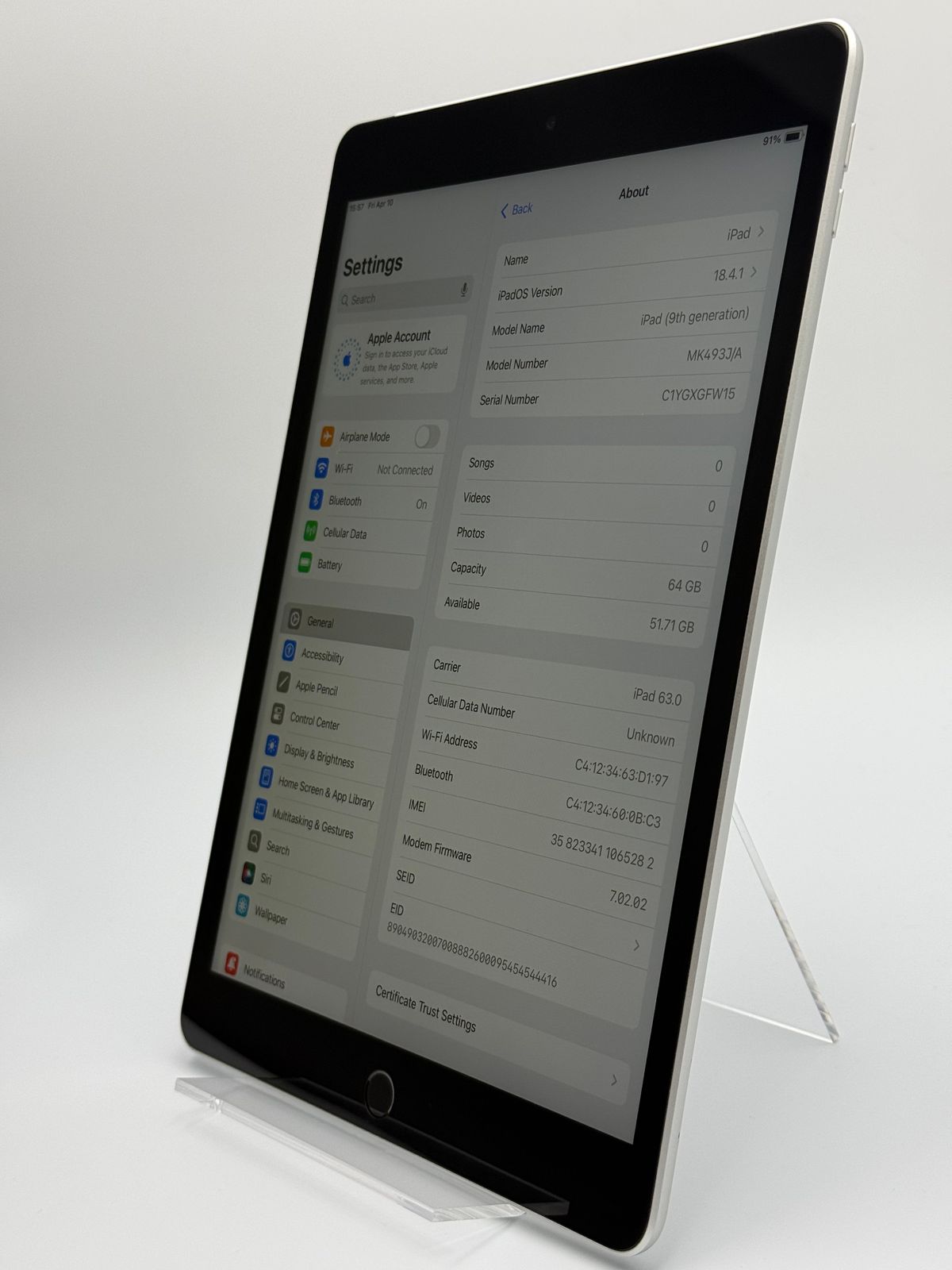 iPad 第9世代 64GB Cellular 訳あり - メルカリ