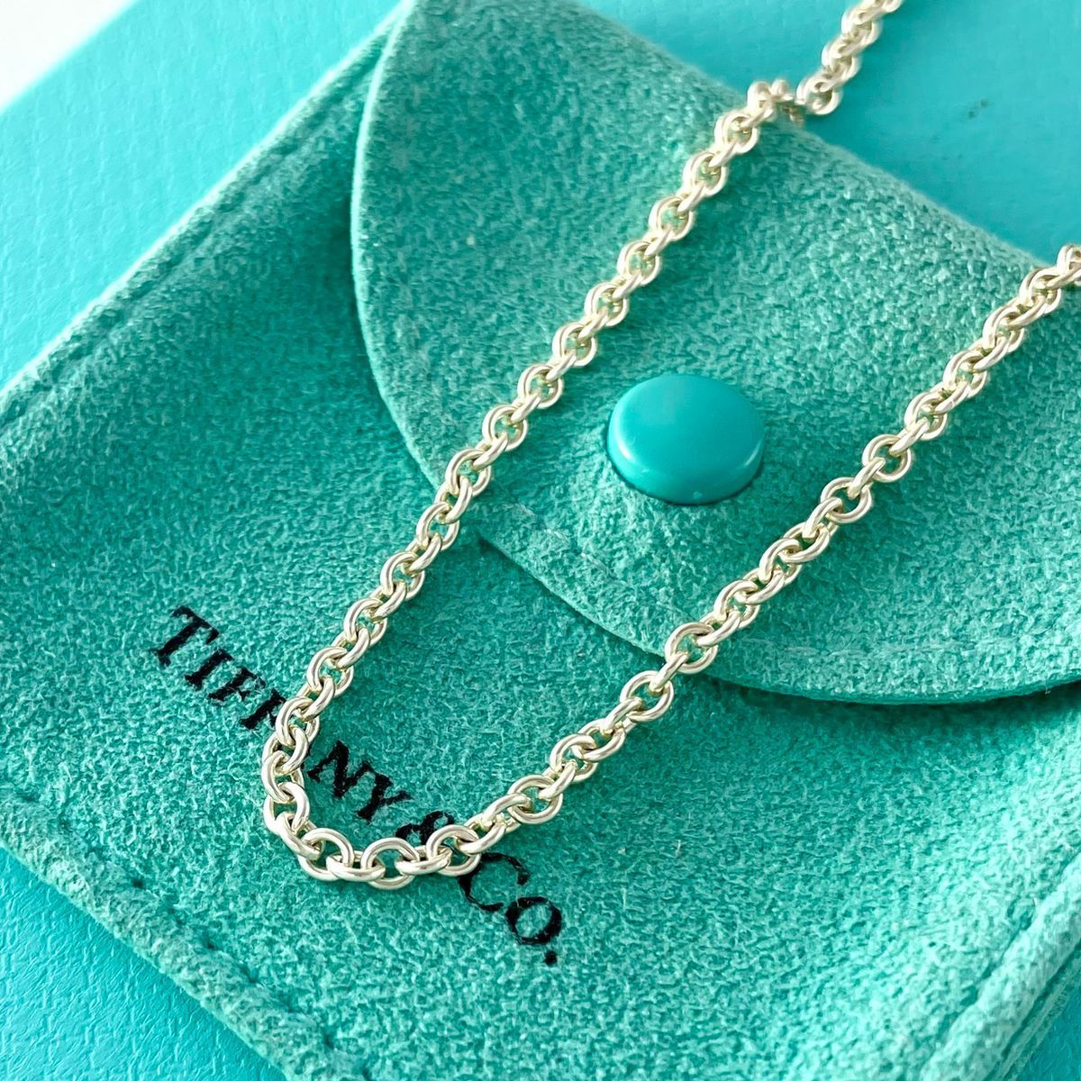ティファニー サークル リンク チェーン ネックレス 925 AET2fe ティファニー サークル リンク チェーン ネックレス Tiffany &amp