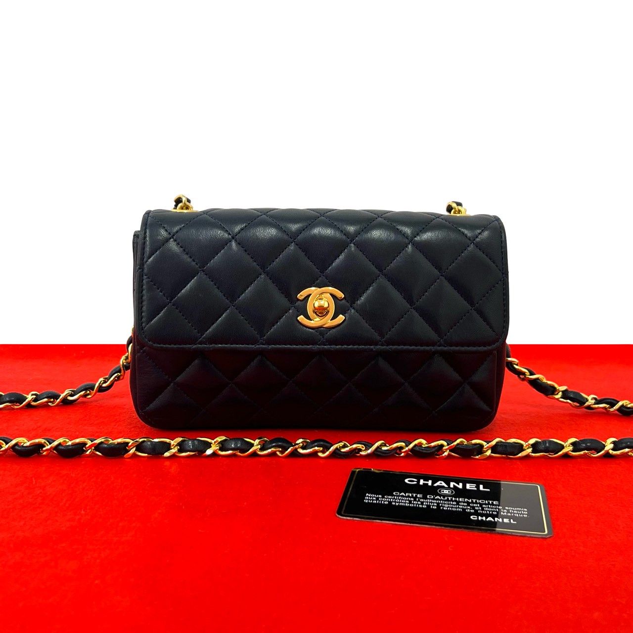 極 美品 カード シール有 1番台 CHANEL シャネル マトラッセ ココ 