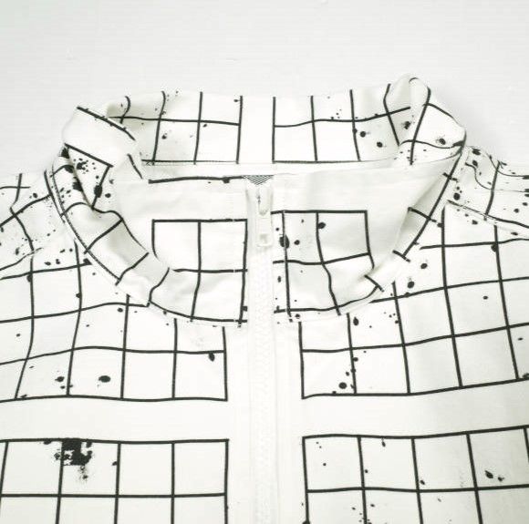 C.E シーイー 22SS 日本製 PANELED GRID ZIP JACKET パネルグリッド 