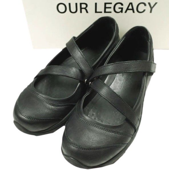 OUR LEGACY アワーレガシー 25SS SWEETHEART DRESS スウィートハートドレス メリージェーン A2247SB 41(26cm) BLACK SWAN LEATHER スニーカー シューズ【中古】【OUR LEGACY】 OUR LEGACY アワーレガシー 25SS SWEETHEART DRESS スウィートハート