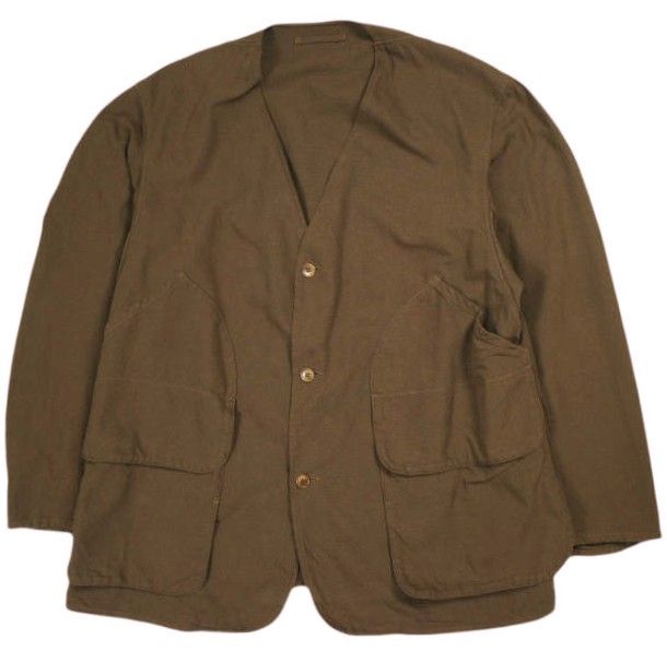 COMOLI コモリ 24SS 日本製 コットンダックス ハンティングジャケット Z01-01015 3 BROWN アウター【中古】【COMOLI】 COMOLI コモリ 24SS 日本製 コットンダックス ハンティングジャケット