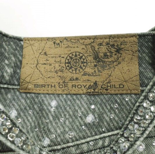 BIRTH OF  CHILD バースオブロイヤルチャイルド 3D PRINTING WASHED FULL DIAMOND DENIM 3Dプリントウォッシュフルダイヤモンドデニム XS BLACK ジップフライ ジーンズ パンツ ボトムス【中古】【BIRTH OF  CHILD】 BIRTH OF ROYAL CHILD バースオブロイヤルチャイルド 3D PRINTING