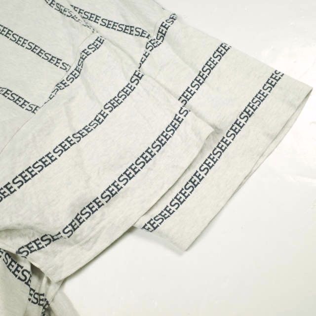 SEE SEE x URBS シーシー URBAN RESEARCH BUYERS SELECT アーバンリサーチ 25SS 別注 日本製 SUPER BIG FLAT W BOARDER スーパービッグフラットボーダーTシャツ XL OATMEAL 半袖 トップス【中古】【SEE SEE × URBS】 SEE SEE x URBS シーシー URBAN RESEARCH BUYERS SELECT アーバン