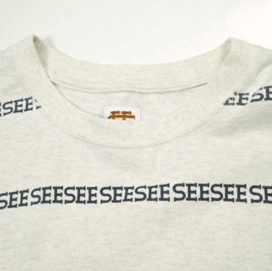 SEE SEE x URBS シーシー URBAN RESEARCH BUYERS SELECT アーバンリサーチ 25SS 別注 日本製 SUPER BIG FLAT W BOARDER スーパービッグフラットボーダーTシャツ XL OATMEAL 半袖 トップス【中古】【SEE SEE × URBS】 SEE SEE x URBS シーシー URBAN RESEARCH BUYERS SELECT アーバン