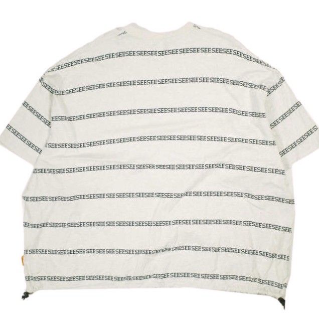 SEE SEE x URBS シーシー URBAN RESEARCH BUYERS SELECT アーバンリサーチ 25SS 別注 日本製 SUPER BIG FLAT W BOARDER スーパービッグフラットボーダーTシャツ XL OATMEAL 半袖 トップス【中古】【SEE SEE × URBS】 SEE SEE x URBS シーシー URBAN RESEARCH BUYERS SELECT アーバン