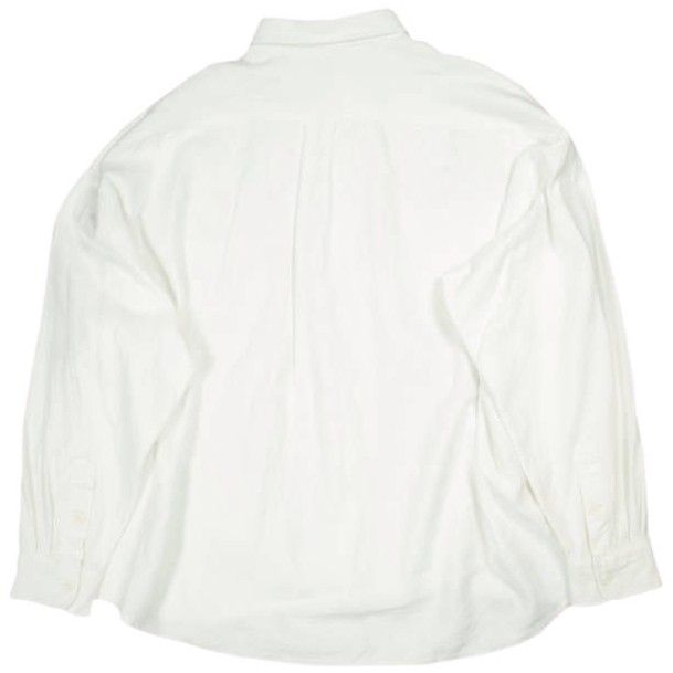 SEE SEE x URBS シーシー URBAN RESEARCH BUYERS SELECT アーバンリサーチ 25AW 別注 日本製 BIG SHIRT WASHED NEL ウォッシュドフランネル ビッグシャツ L WHITE 長袖 トップス【中古】【SEE SEE × URBS】 SEE SEE x URBS シーシー URBAN RESEARCH BUYERS SELECT アーバン