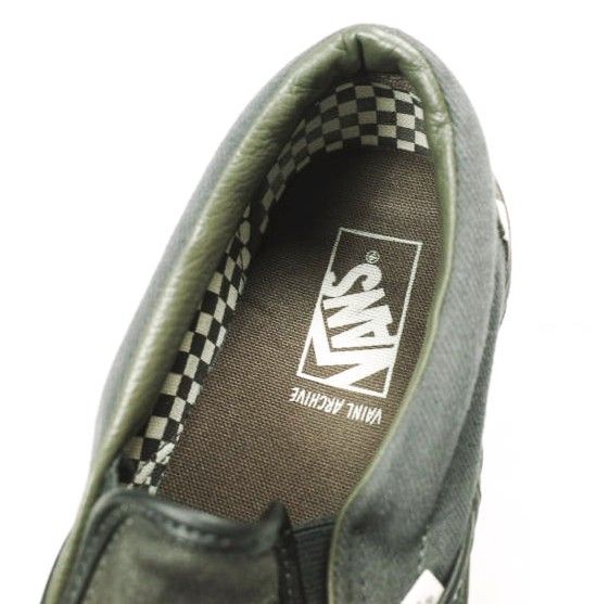 VAINL ARCHIVE x VANS ヴァイナルアーカイブ バンズ 24SS 別注 CLASSIC SLIP-ON デニム クラシックスリッポン VNOOOBVZRUX US10(28cm) BLACK チェッカーボード スニーカー シューズ【中古】【VAINL ARCHIVE × VANS】 VAINL ARCHIVE x VANS ヴァイナルアーカイブ バンズ 24SS 別注 CLASSIC