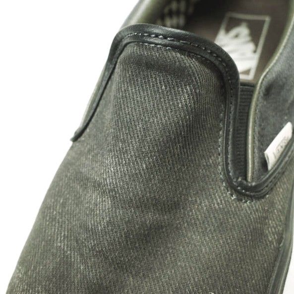 VAINL ARCHIVE x VANS ヴァイナルアーカイブ バンズ 24SS 別注 CLASSIC SLIP-ON デニム クラシックスリッポン VNOOOBVZRUX US10(28cm) BLACK チェッカーボード スニーカー シューズ【中古】【VAINL ARCHIVE × VANS】 VAINL ARCHIVE x VANS ヴァイナルアーカイブ バンズ 24SS 別注 CLASSIC
