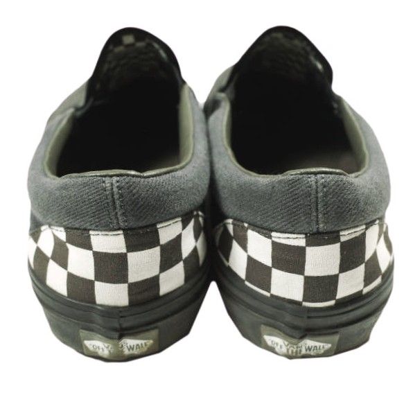 VAINL ARCHIVE x VANS ヴァイナルアーカイブ バンズ 24SS 別注 CLASSIC SLIP-ON デニム クラシックスリッポン VNOOOBVZRUX US10(28cm) BLACK チェッカーボード スニーカー シューズ【中古】【VAINL ARCHIVE × VANS】 VAINL ARCHIVE x VANS ヴァイナルアーカイブ バンズ 24SS 別注 CLASSIC