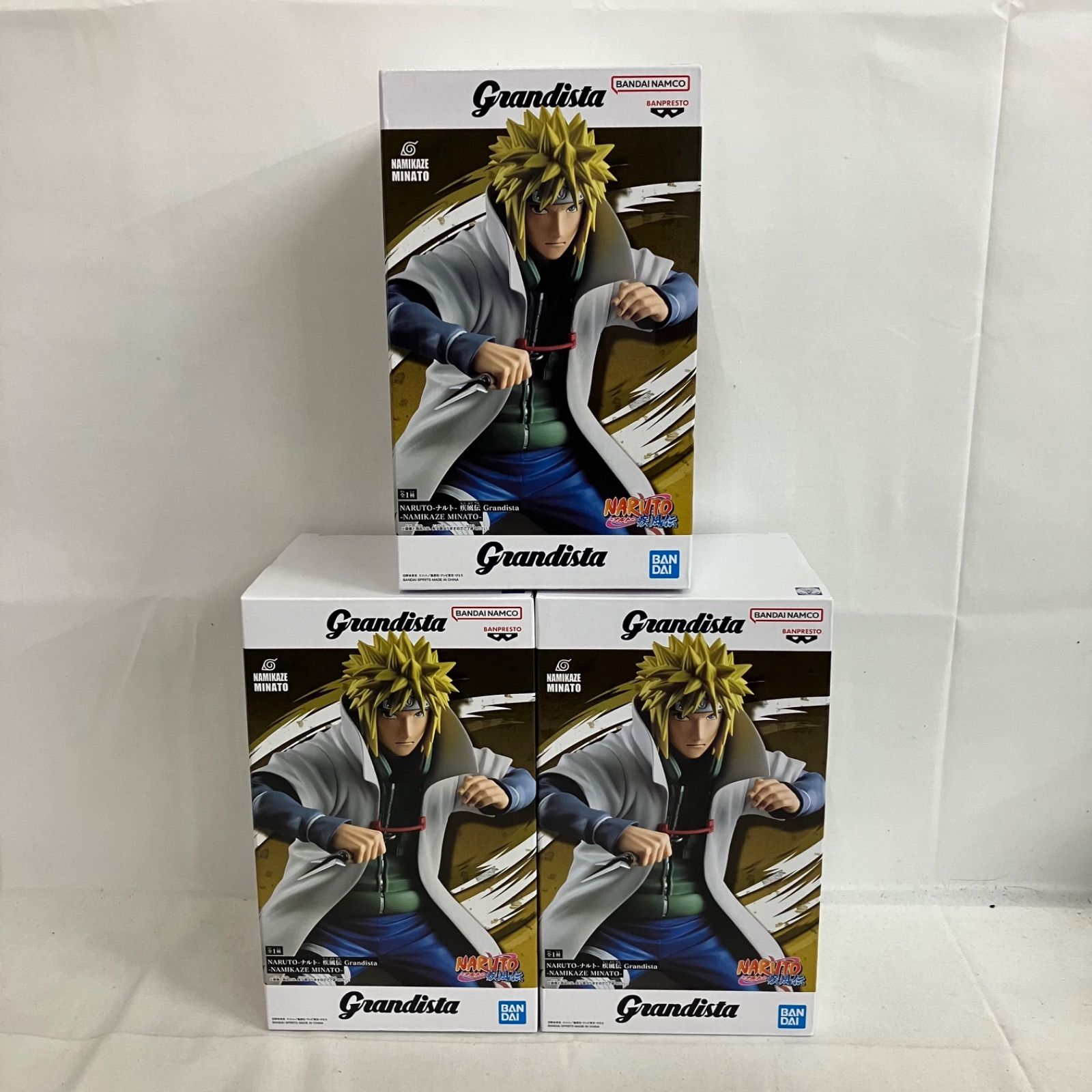 未開封 NARUTO 疾風伝 Grandista 波風ミナト フィギュア 3個セット 