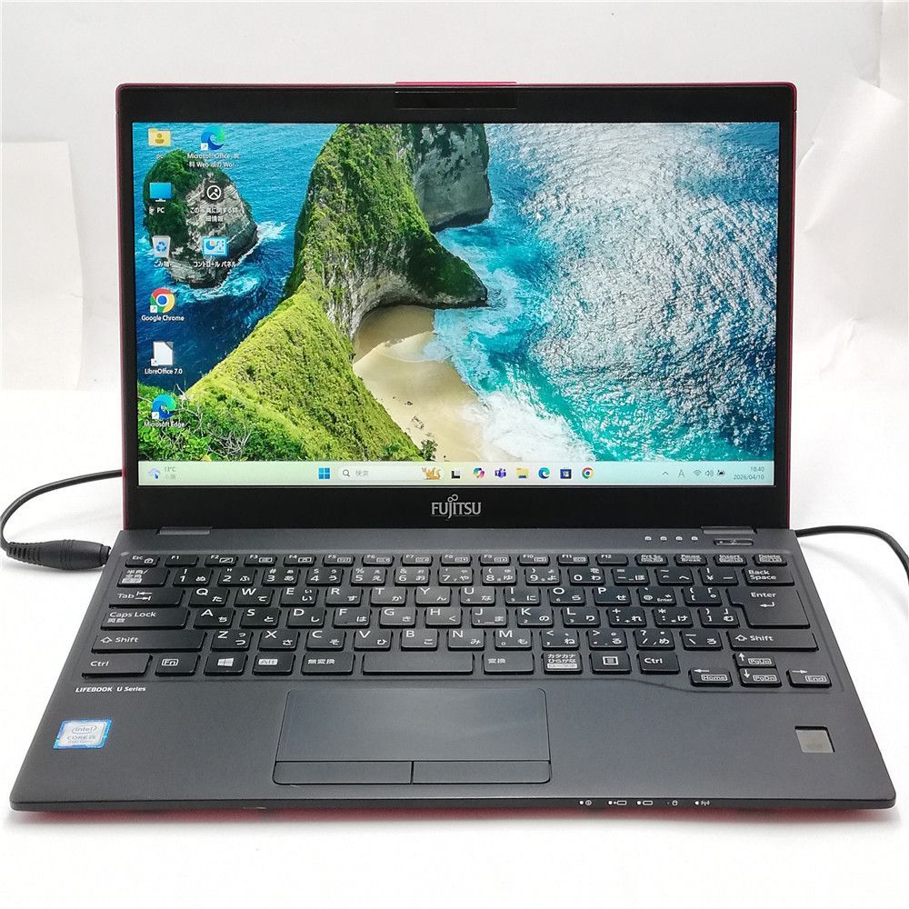 美品！富士通 U939/B レッド Core i5 SSD Win11 Office - メルカリ