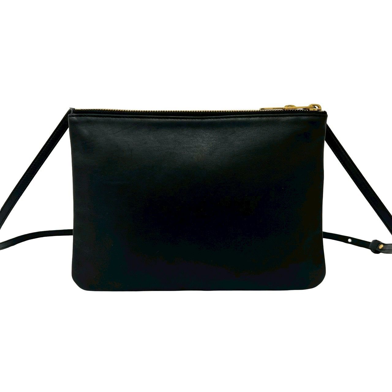 極 美品 CELINE セリーヌ トリオ レザー 本革 ショルダーバッグ