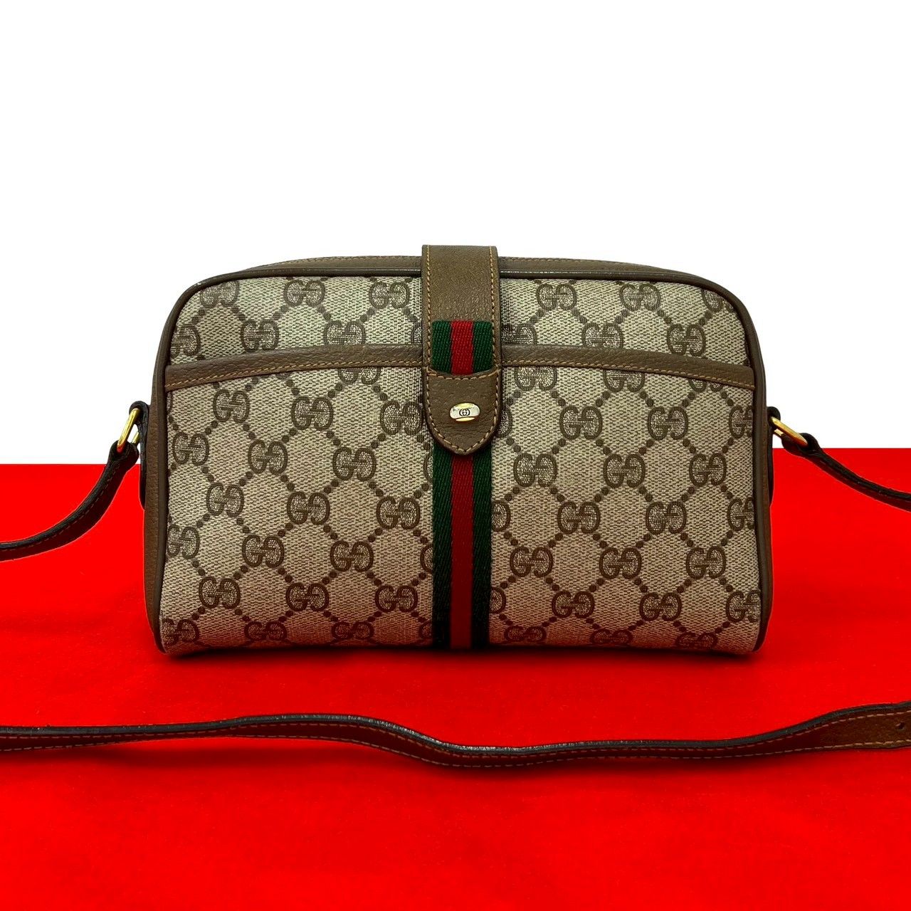 極 美品 GUCCI グッチ オールドグッチ ヴィンテージ シェリーライン GG 極 美品 GUCCI グッチ オールドグッチ ヴィンテージ シェリーライン GG