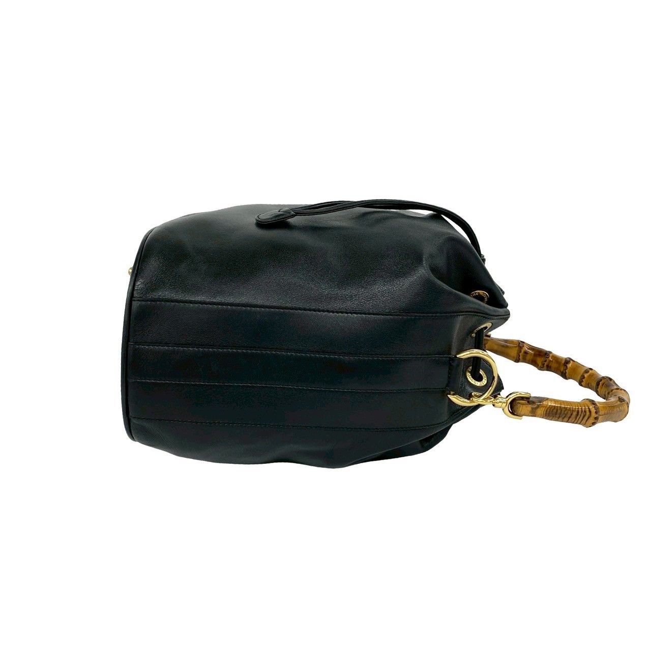 極 美品 GUCCI グッチ オールドグッチ ヴィンテージ バンブー レザー 