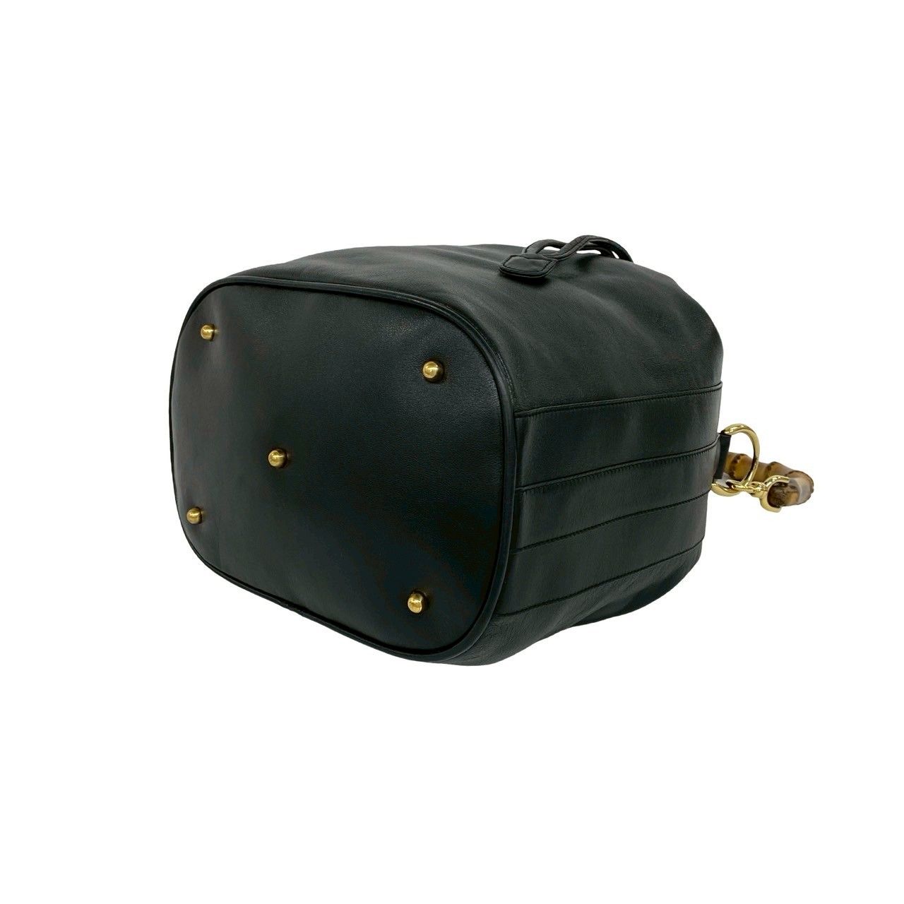 極 美品 GUCCI グッチ オールドグッチ ヴィンテージ バンブー レザー 