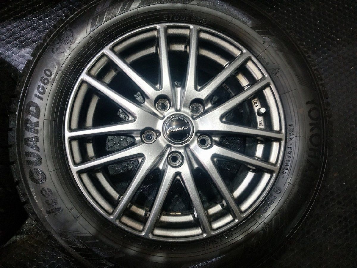 YOKOHAMA iG60 195/65R15】スタッドレス【Exceeder 15インチ 
