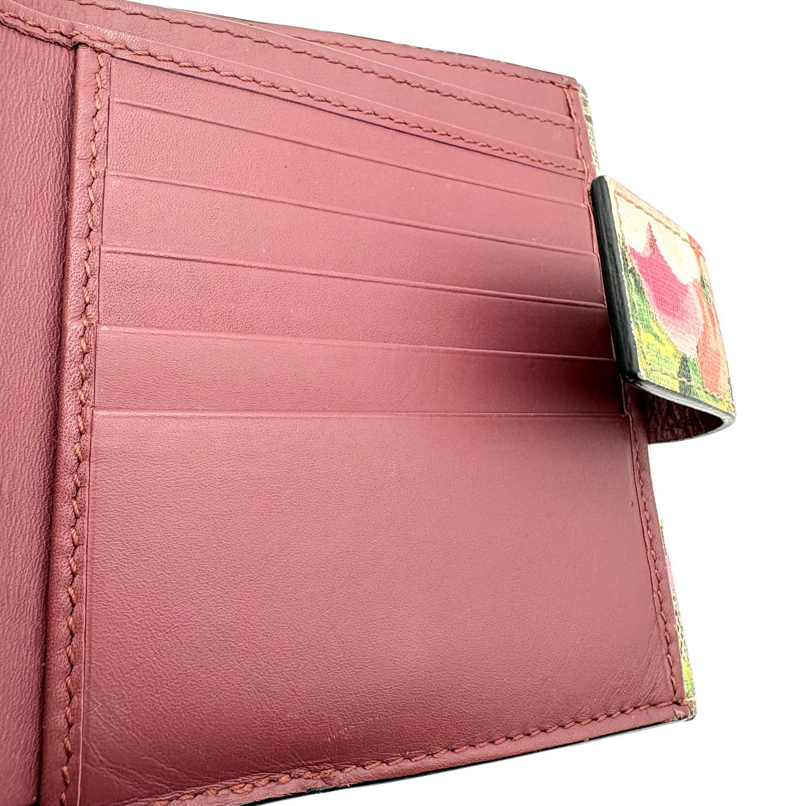 GUCCI財布 箱付／美品 】GUCCI グッチ GGブルームス 二つ折り財布 410071