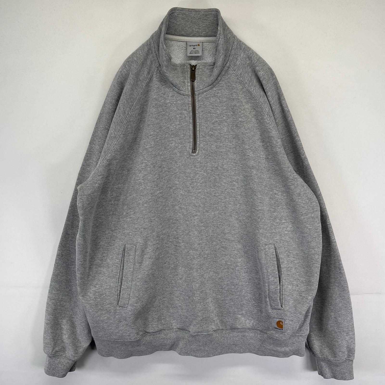古着 カーハート Carhartt スウェット ハーフジップ プルオーバー 