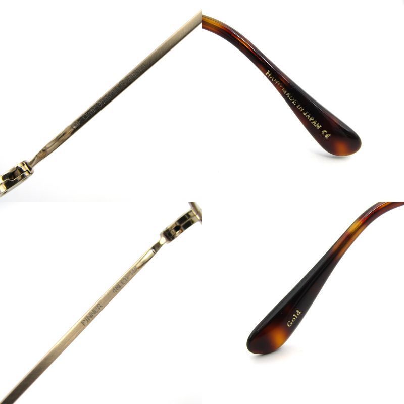未使用 OLIVER GOLDSMITH オリバーゴールドスミス メガネフレーム PINNER 日本製 ピナー ラウンド Gold 54000727 未使用 OLIVER GOLDSMITH オリバーゴールドスミス メガネフレーム