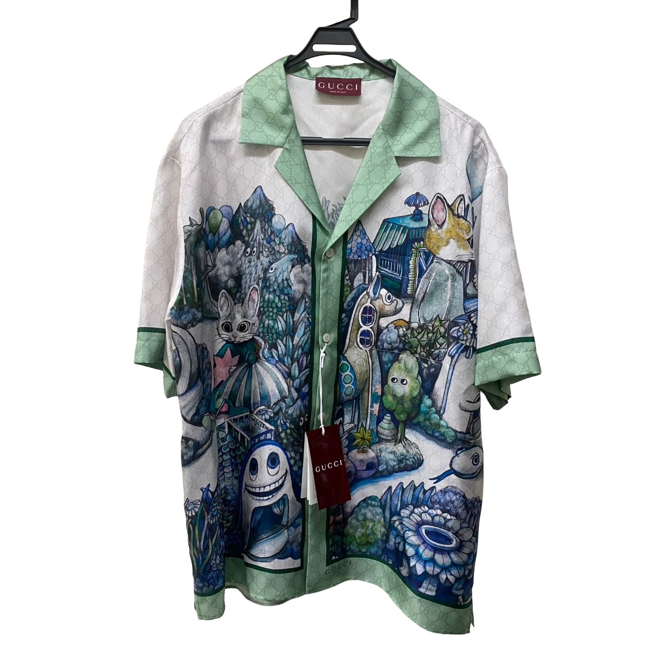 GUCCI グッチ×ヒグチユウコ コラボ 25－26AW新作 シルクツイル シャツ