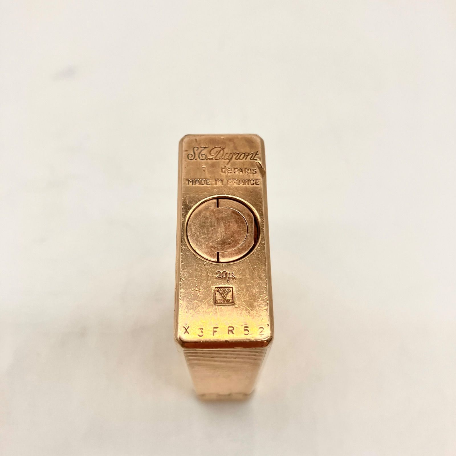 TB472【火花確認済み】Dupont ガスライター ライン1 ゴールドカラー
