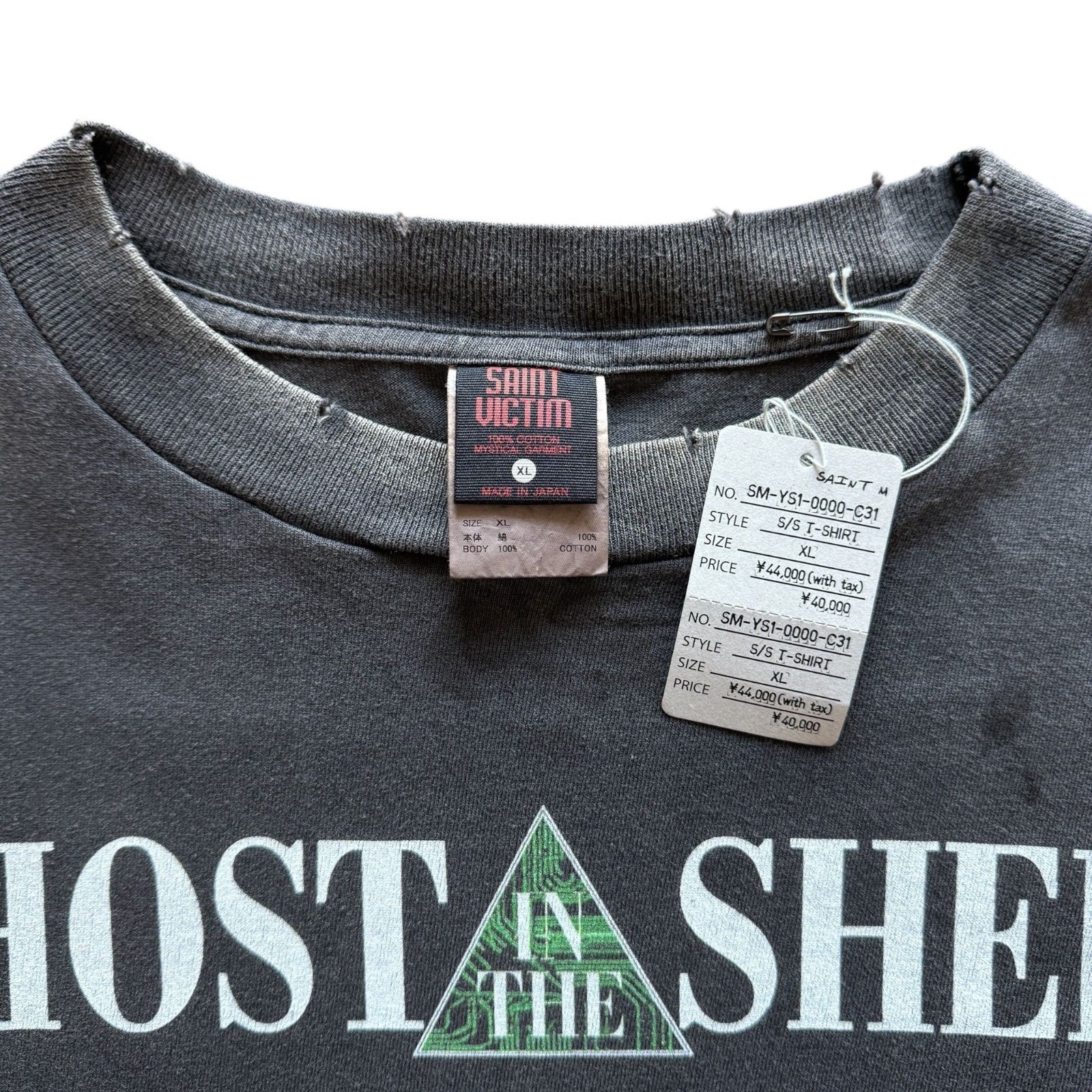 SAINT MICHAEL x GHOST IN THE SHELL GS SS Tee GITS Black SM-YS1 