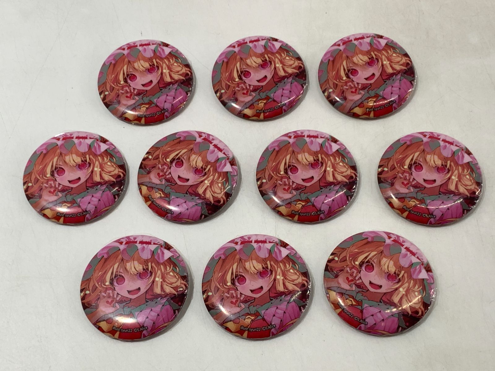 ダイソー DAISO 東方Project フランドール・スカーレット 缶バッジ 10