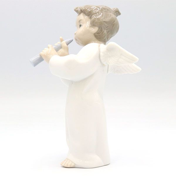 リヤドロ LLADRO 可愛いフルート Angel with Flute 磁器 天使【yy