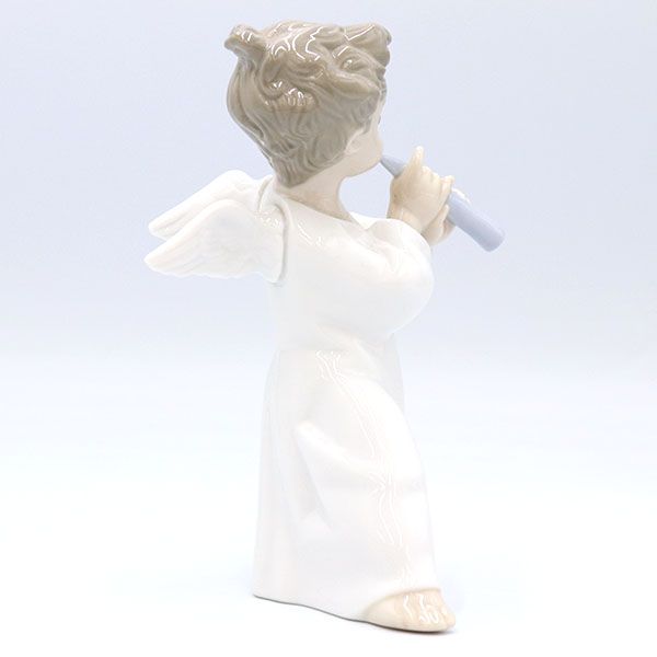 リヤドロ LLADRO 可愛いフルート Angel with Flute 磁器 天使【yy