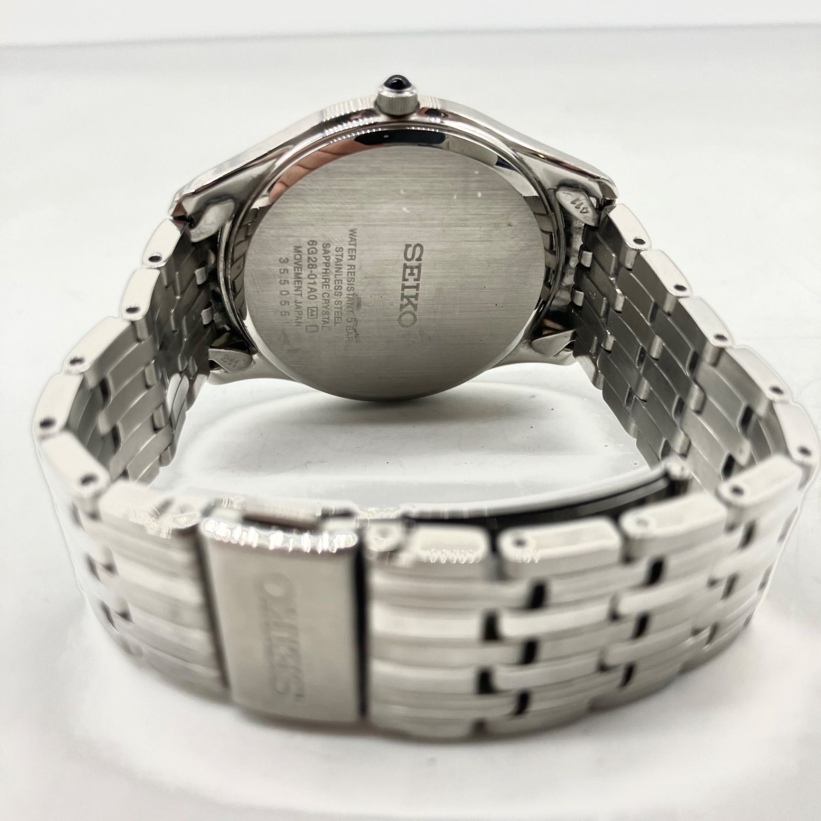 FA584【お買い得】SEIKO 腕時計 メンズ シルバー ローマ数字 - メルカリ