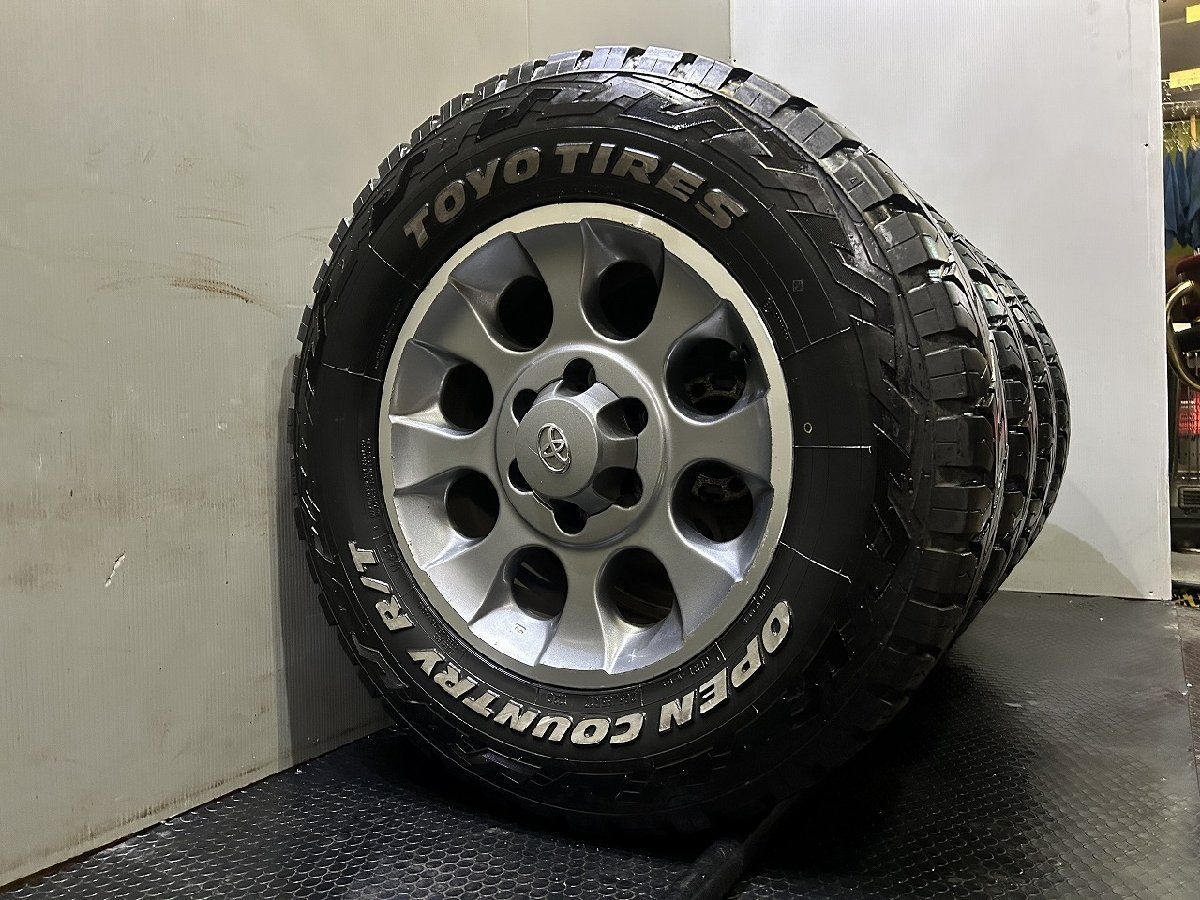 TY オープンカントリー R/T 265/65R17 夏タイヤ トヨタ FJクルーザー 純正アルミホイール 17インチ 7.5J6HPCD139.7+15 23年 プラド KTM670 TY オープンカントリー R/T 265/65R17 夏タイヤ トヨタ FJクルーザー